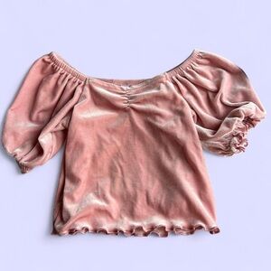 12-18M Old Navy Velvetier Off Shoulder Top